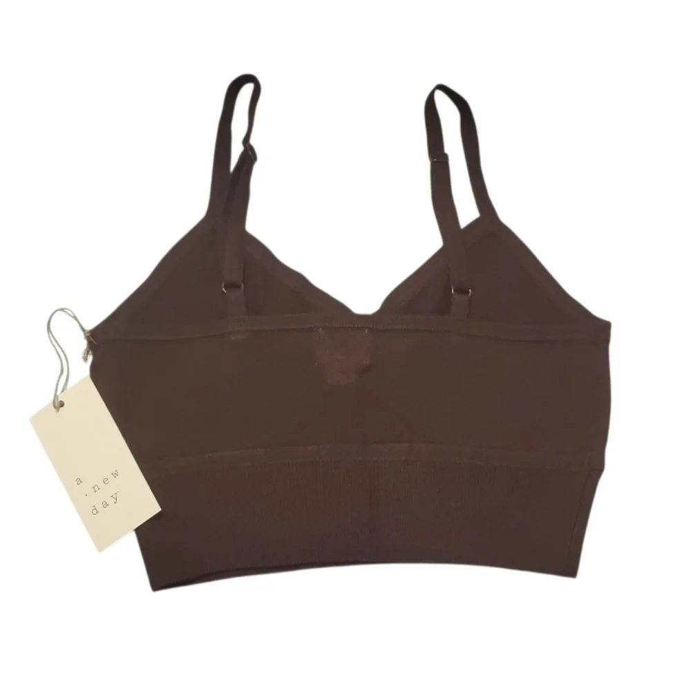 NWT A New Day Women's Brown Intimate Sweater Bralette Tank Top XS